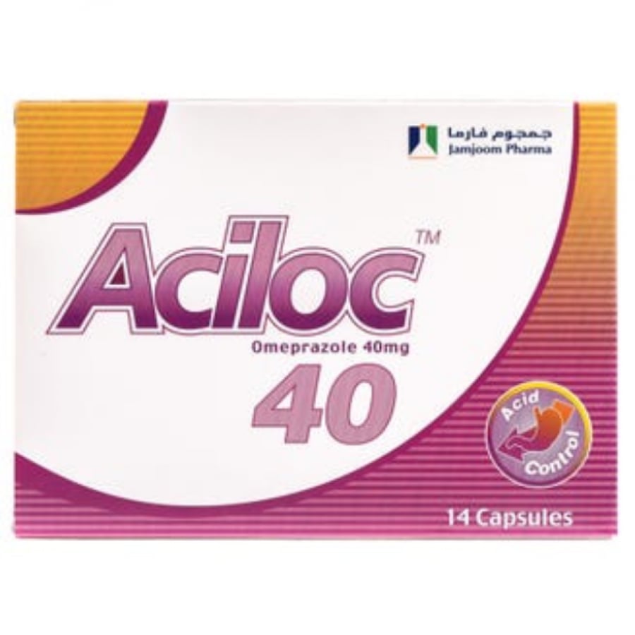 اسيلوك 40 مجم 14 كبسولة