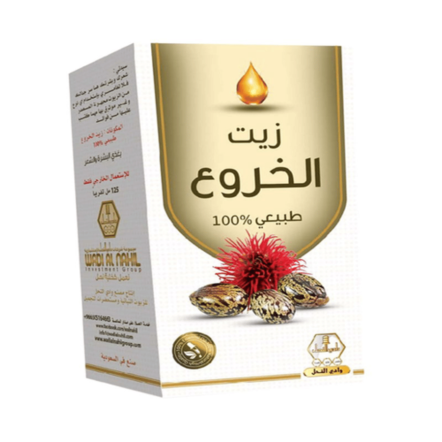 وادي-النحل زيت شعر الخروع 125 مل