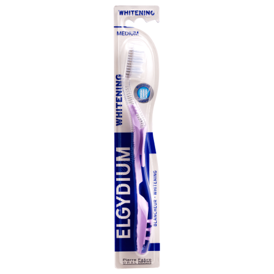 Elgydium Pierre Fabre  Whitening Toothbrush Medium Asst Color