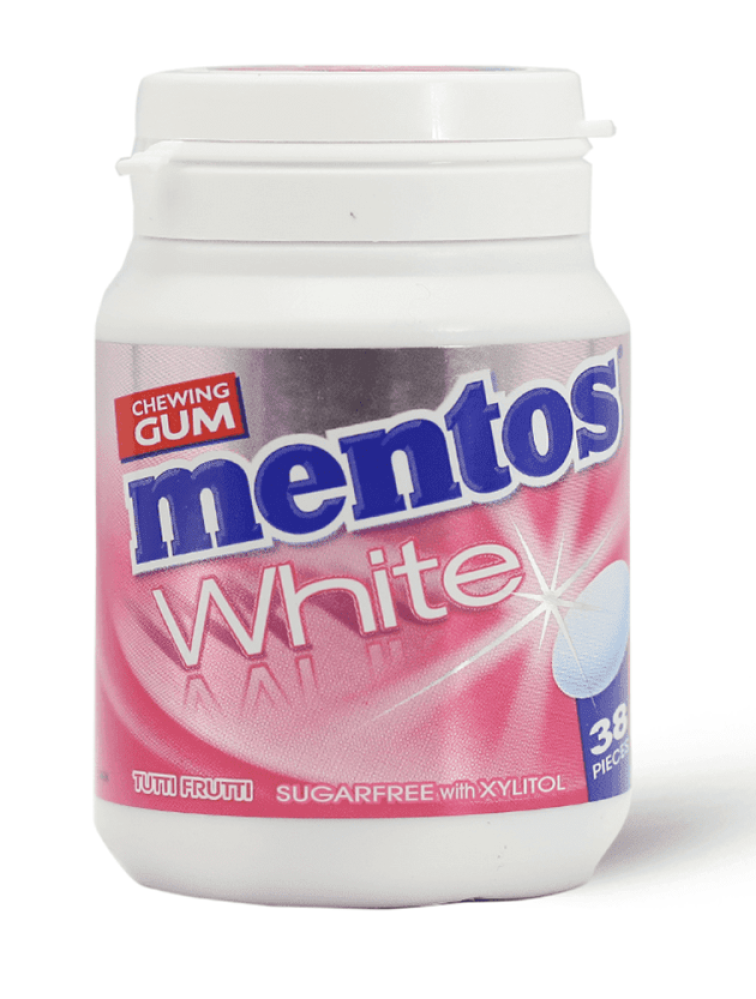 Mentos White Gum Bottl TuttiFrut12/6/38