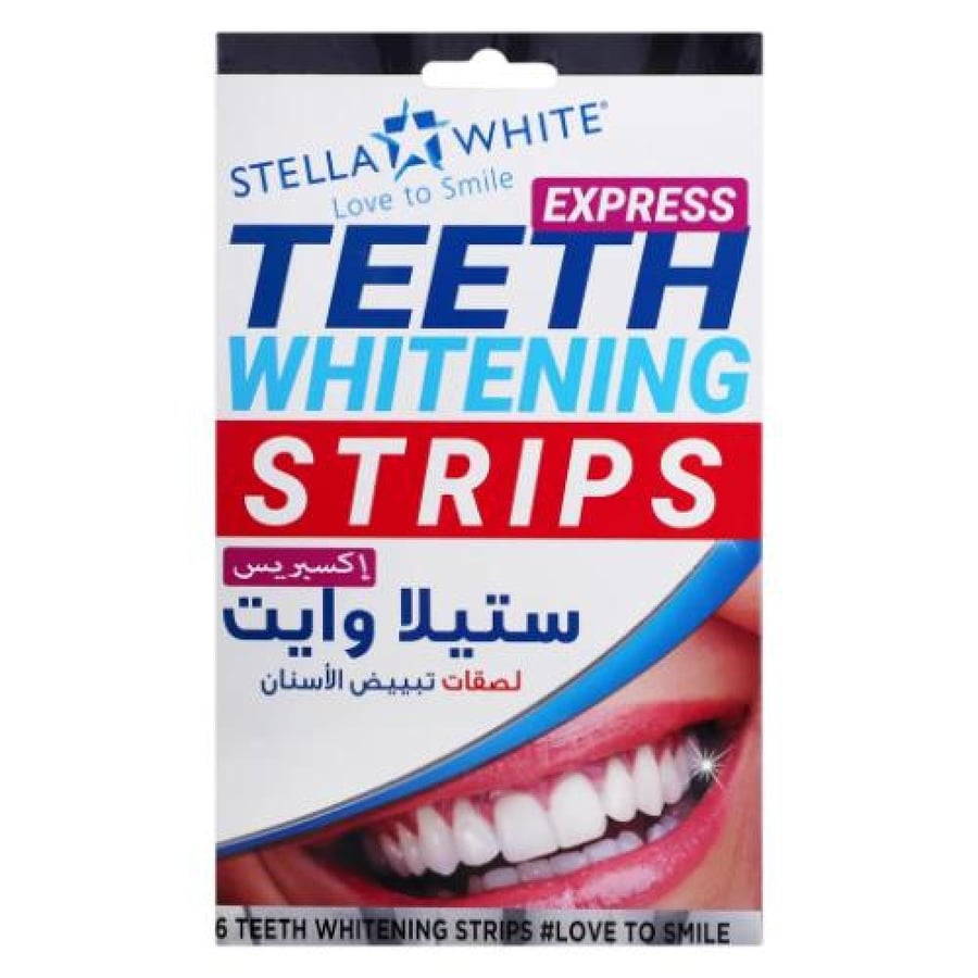 ستيلا وايت لصقات لتببيض الأسنان 6 حبة