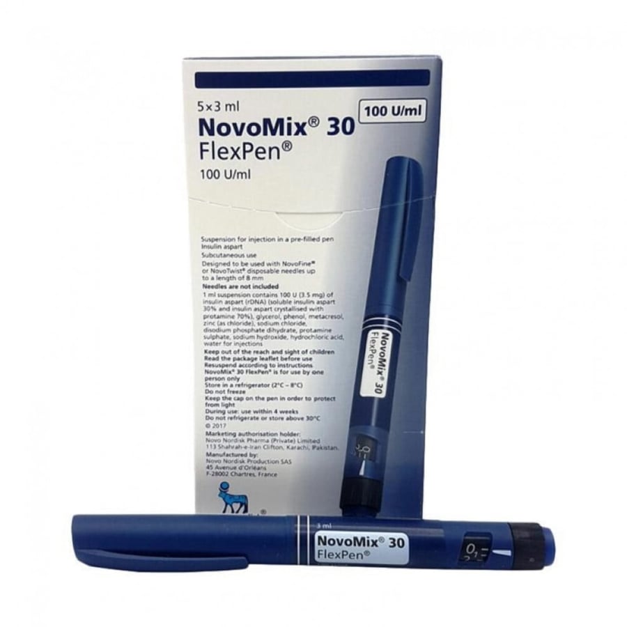 Novomix 30 Flexpen 100 IU/ml 5 pcs 3 ml (Refrigerator)