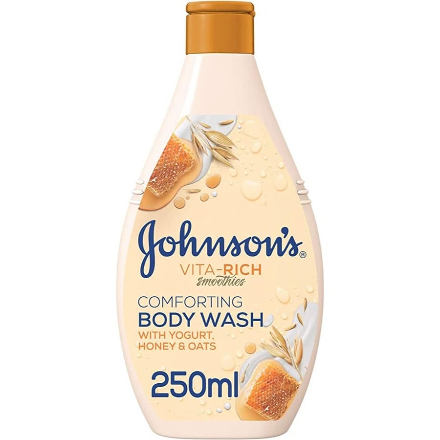 JOHNSON’S Body Wash - Vita-Rich, Smoothies, Comforting Shower Gel, Yogurt, Honey & Oats, 250ml