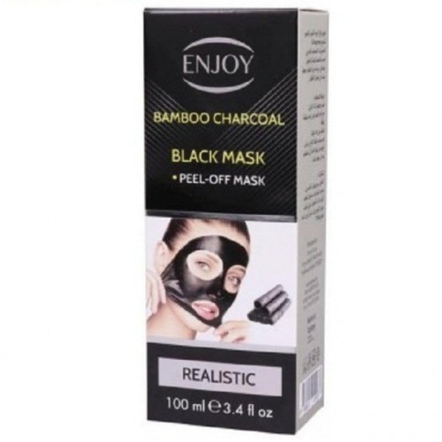 انجوي قناع الفحم 100 مل Enjoy Bamboo Charcoal Black Mask