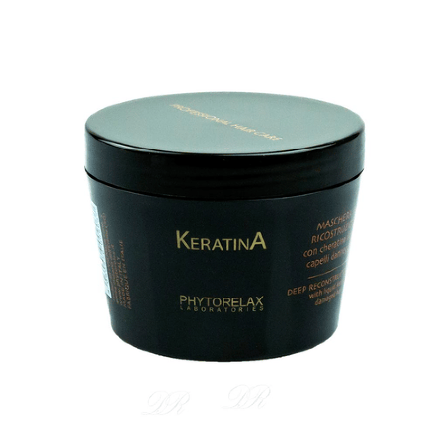 Phytorelax Keratina قناع مكثف لإعادة بناء الشعر 200 مل / 6،76 أوقية سائلة.