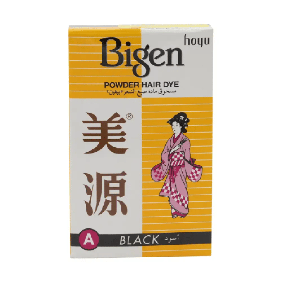 Bigen hair coloring Powder dye Black 6gm