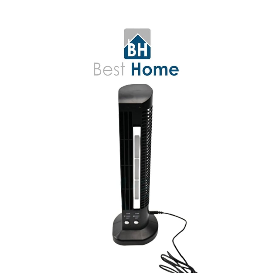مروحة مع ليد USB لون اسود
