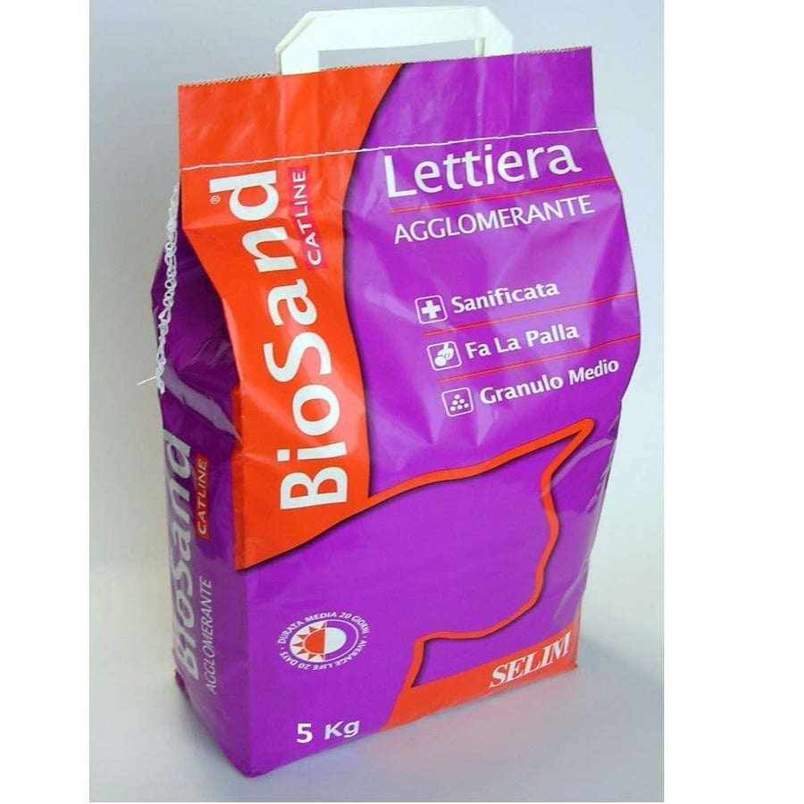 بايو ساند رمل مهد للقطط مطهر ومعطر قابل للتكتل BioSand 5kg