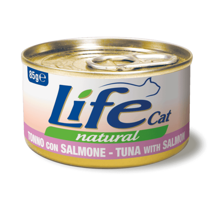 لايف كات معلبات التونا مع السالمون LifeCat 85g