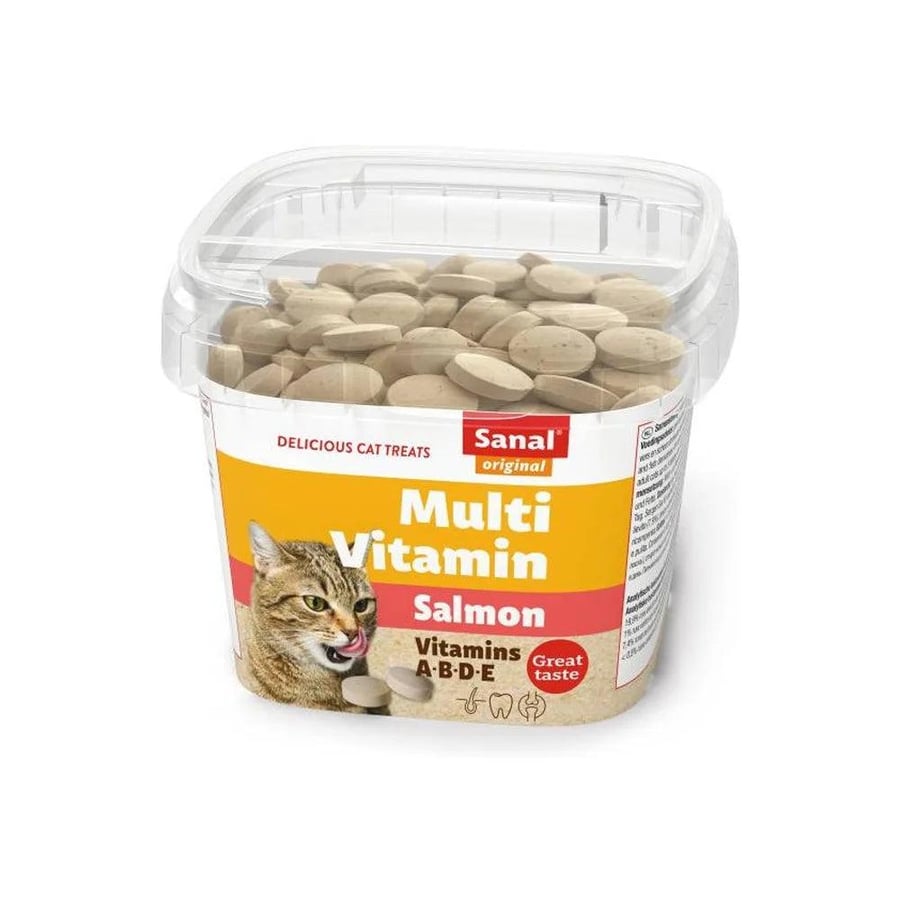 سنال اقراص متعددة الفيتامينات والسالمون للقطط Sanal 100g