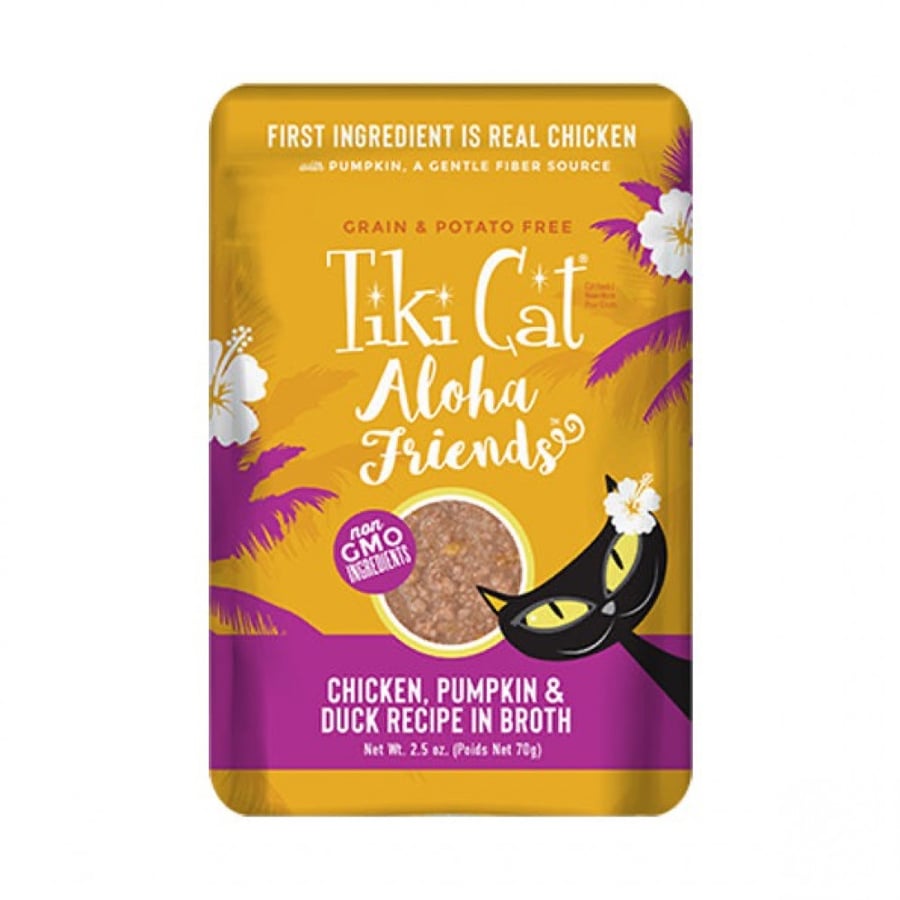 تيكي كات الوها فريندز دجاج مع اليقطين و البط Tiki Cat 70g