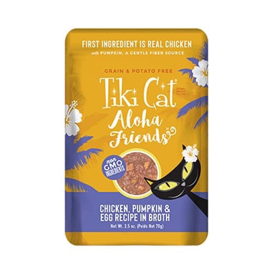 تيكي كات الوها فريندز دجاج مع اليقطين و البيض Tiki Cat 70g