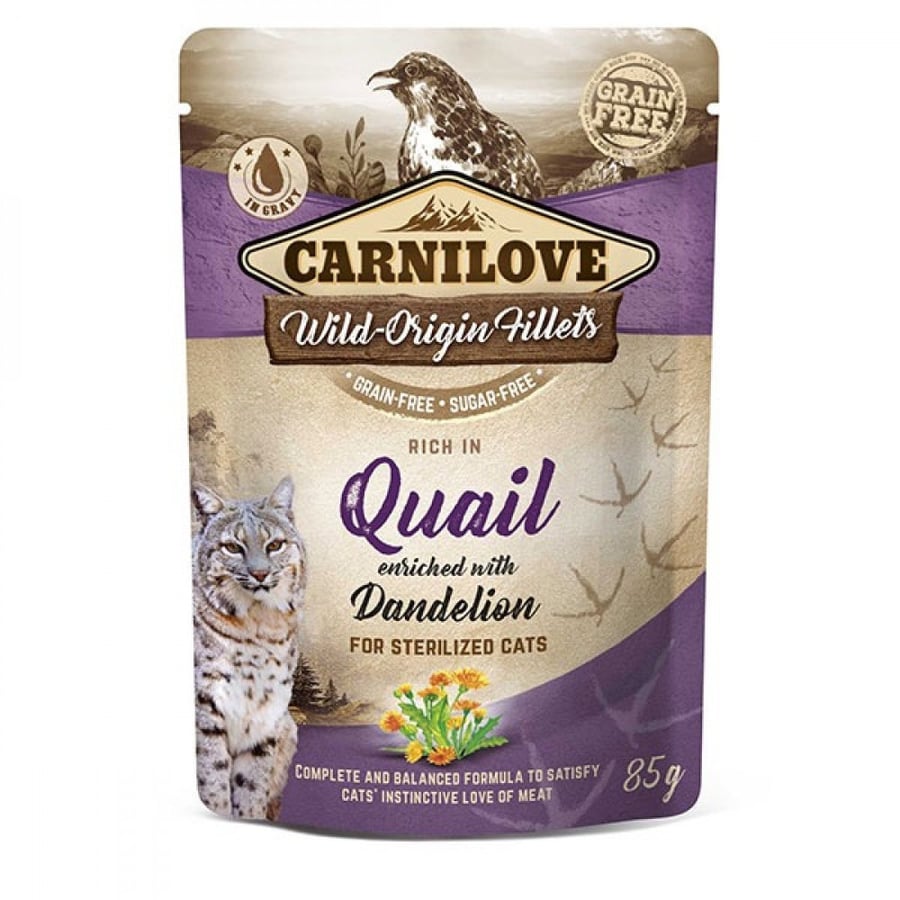 Carnilove wet food quail for sterilized cats Carnilove 85g