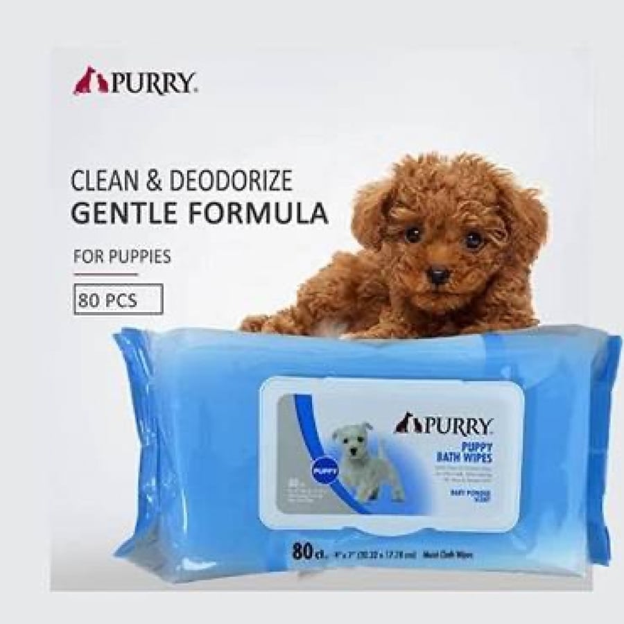 بيوري مناديل الاستحمام برائحة بودرة الاطفال PURRY 80x