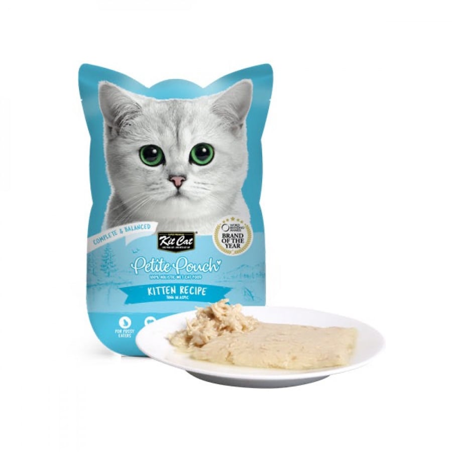 كت كات بيتيت باوتش طعام متكامل ومتوازن وصفة الكيتن بالتونا KitCat 70g