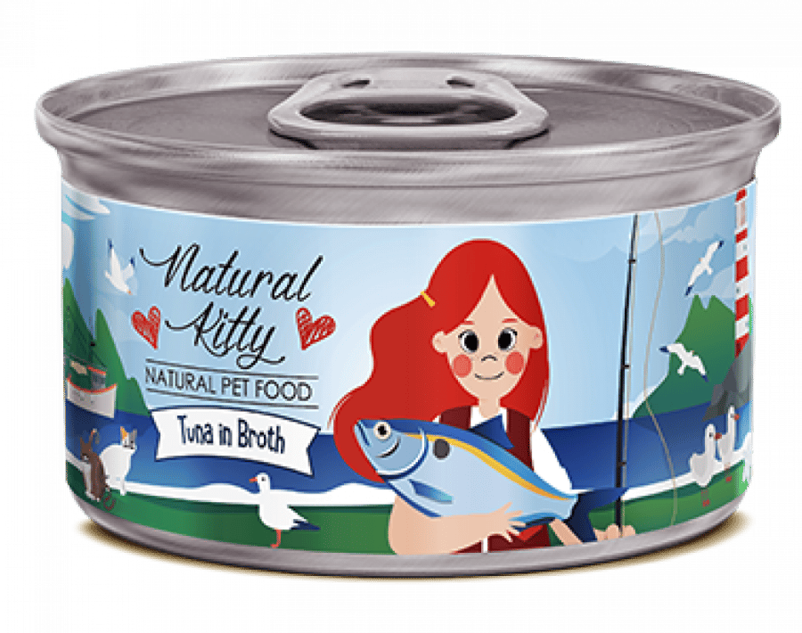 Natural Kitty canned tuna for cats 80g