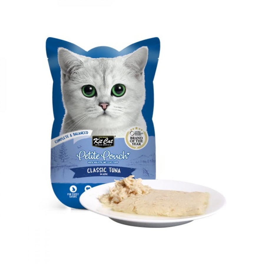 Kit Cat Petite Pouch Complete and balanced food with classic tuna KitCat 70g