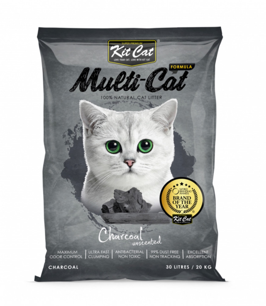 رمل كت كات 20 كيلو بالفحم Kitcat 20kg