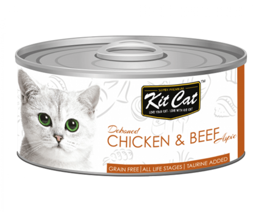 Kit Cat Canned Chicken With Beef Kit Cat 80g