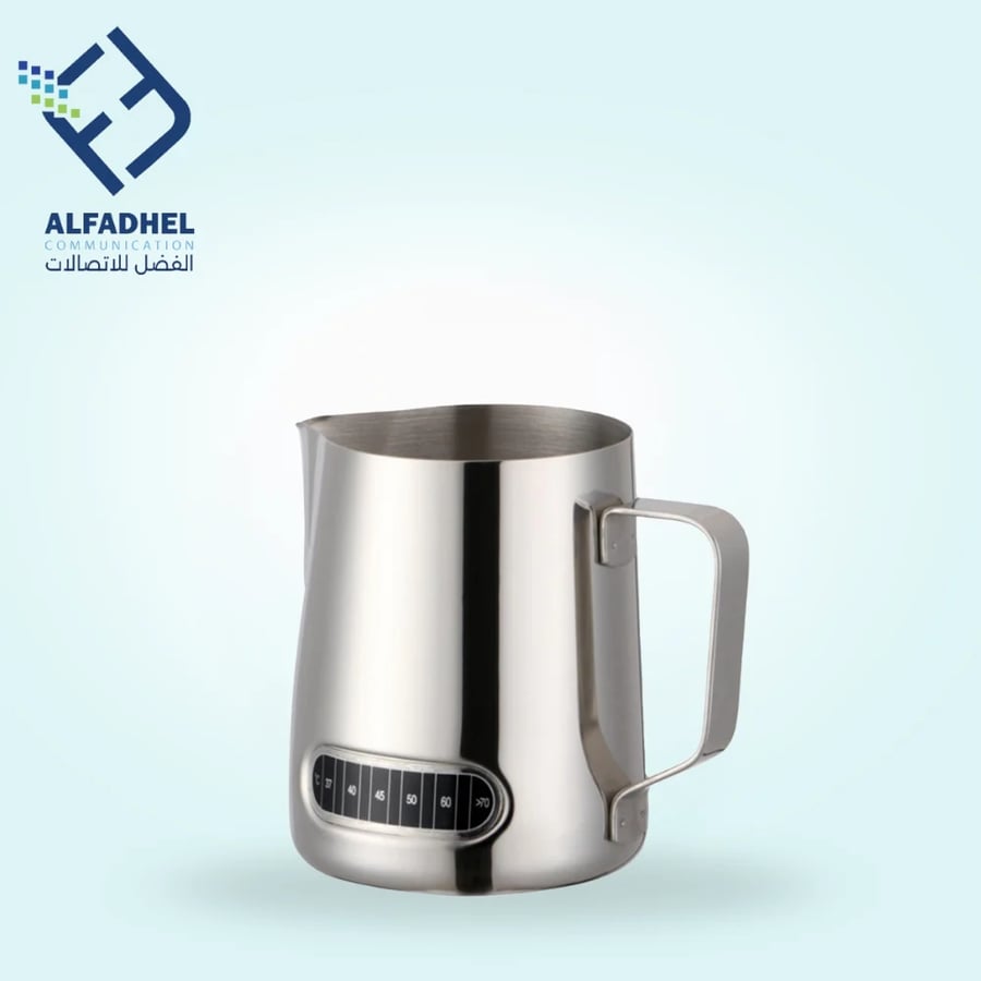 ابريق تبخير الحليب مع مقياس لدرجات الحرارة 600 مل