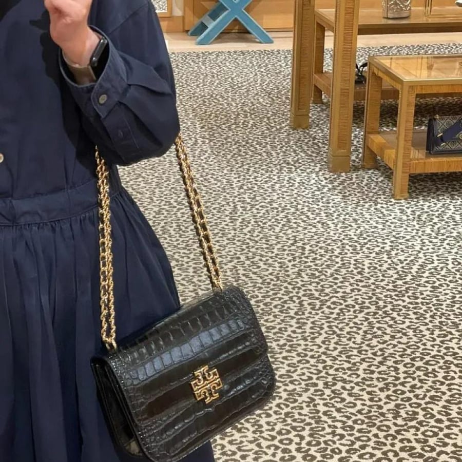 حقيبة توري بورش برتن كروك فوري Tory Burch Britten Croc