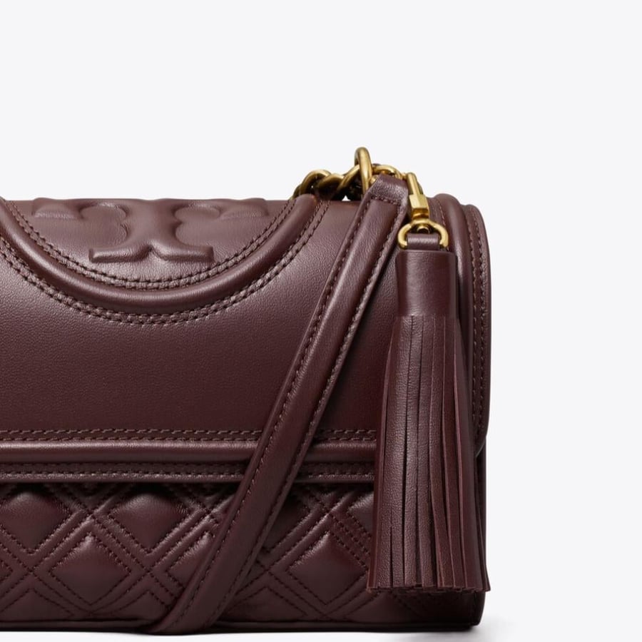 حقيبة توري بورش فليمنج سمول فوري | Tory Burch Fleming Small Convertible Shoulder Bag - Albarossa