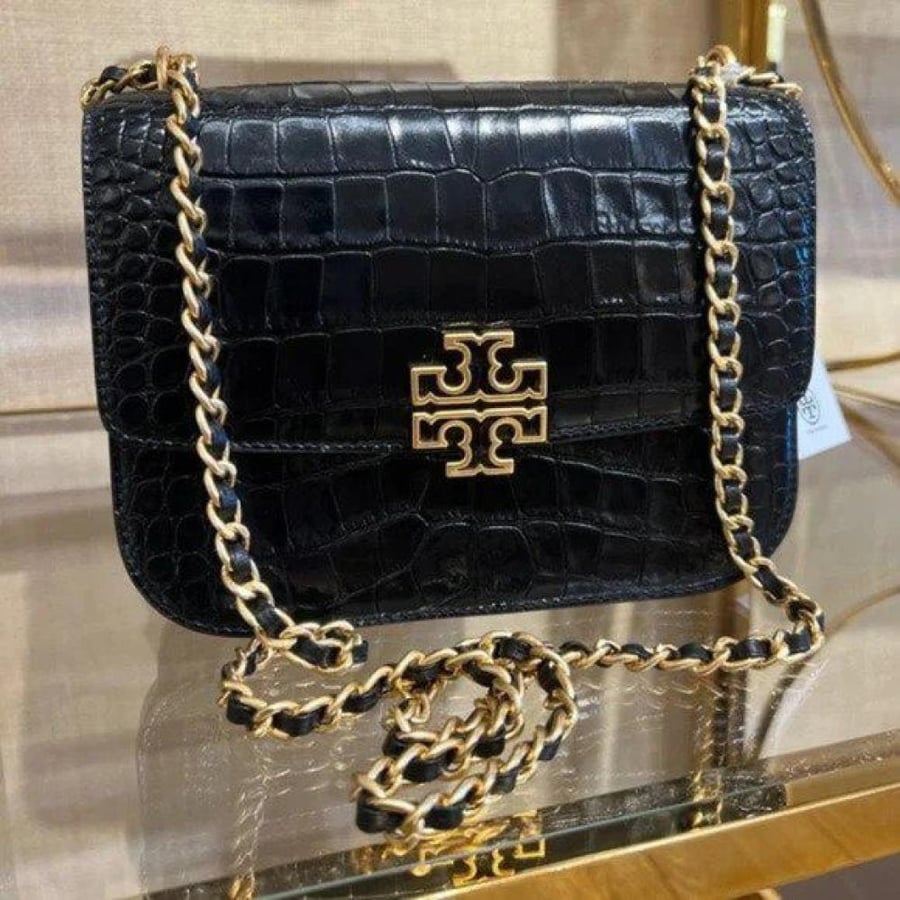 حقيبة توري بورش برتن كروك فوري Tory Burch Britten Croc