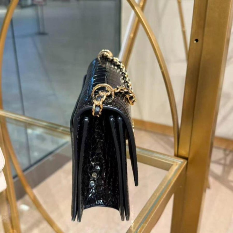 حقيبة توري بورش برتن كروك فوري Tory Burch Britten Croc