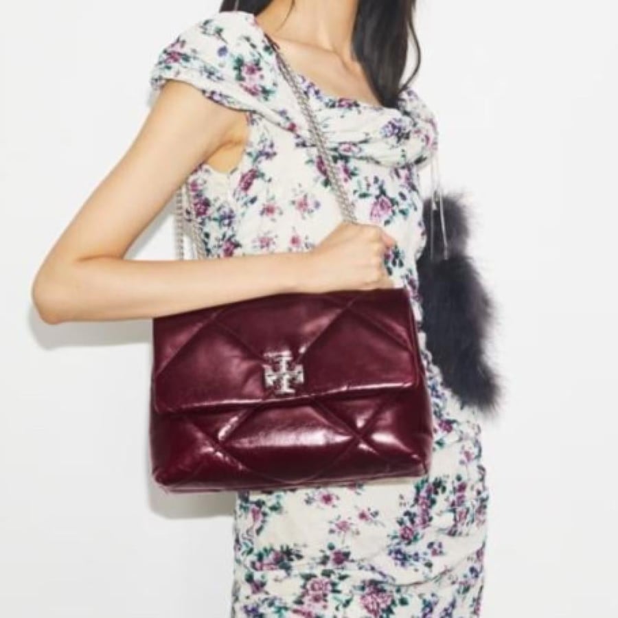 حقيبة توري بورش كيرا دايموند ميديم المبطنة للكتف فوري Tory Burch Kira Diamond Quilt