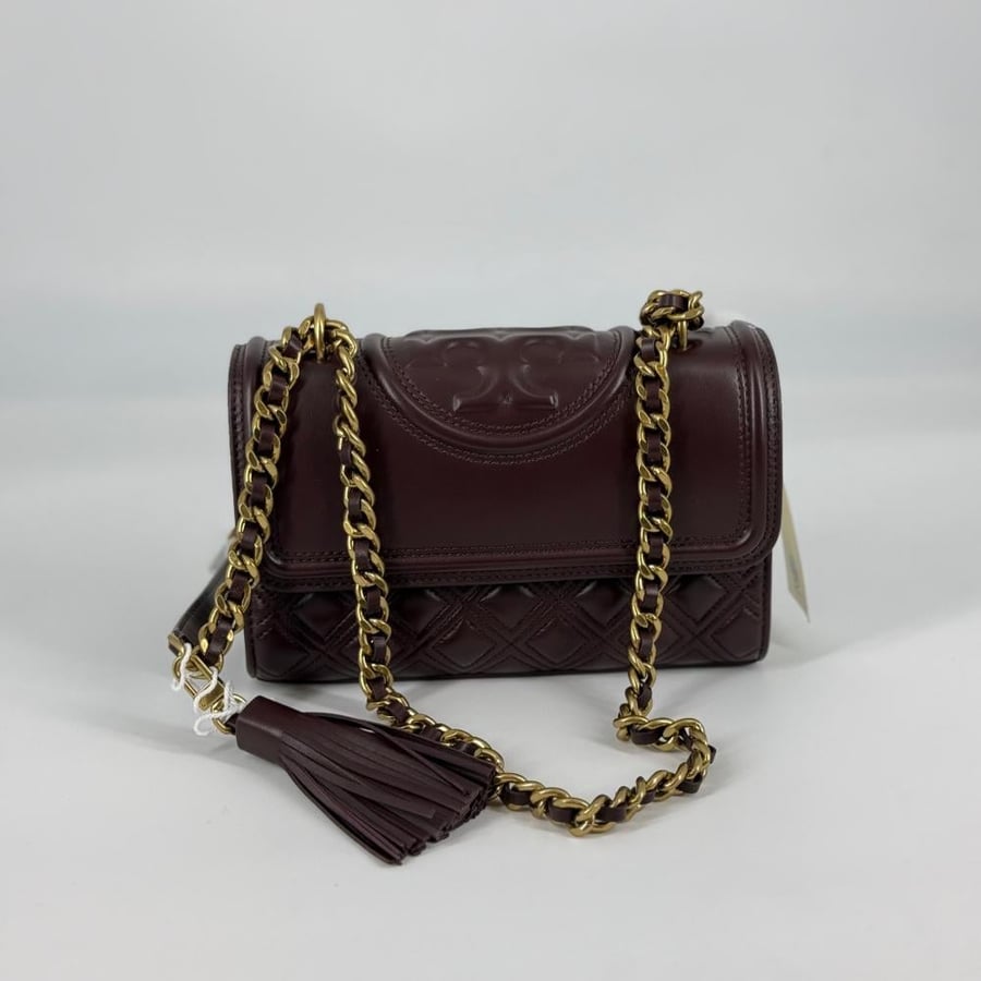 حقيبة توري بورش فليمنج سمول فوري | Tory Burch Fleming Small Convertible Shoulder Bag - Albarossa