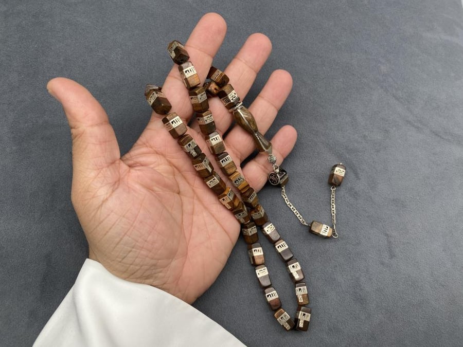 سبحة الكعبة خشب عود