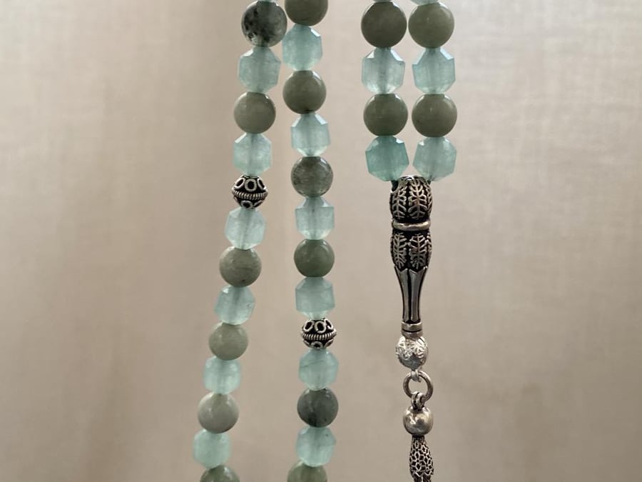 Natural stone rosary