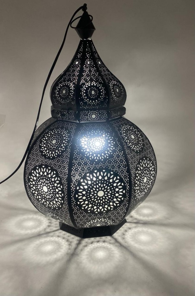 فانوس دائري اسود صغير 30 سم