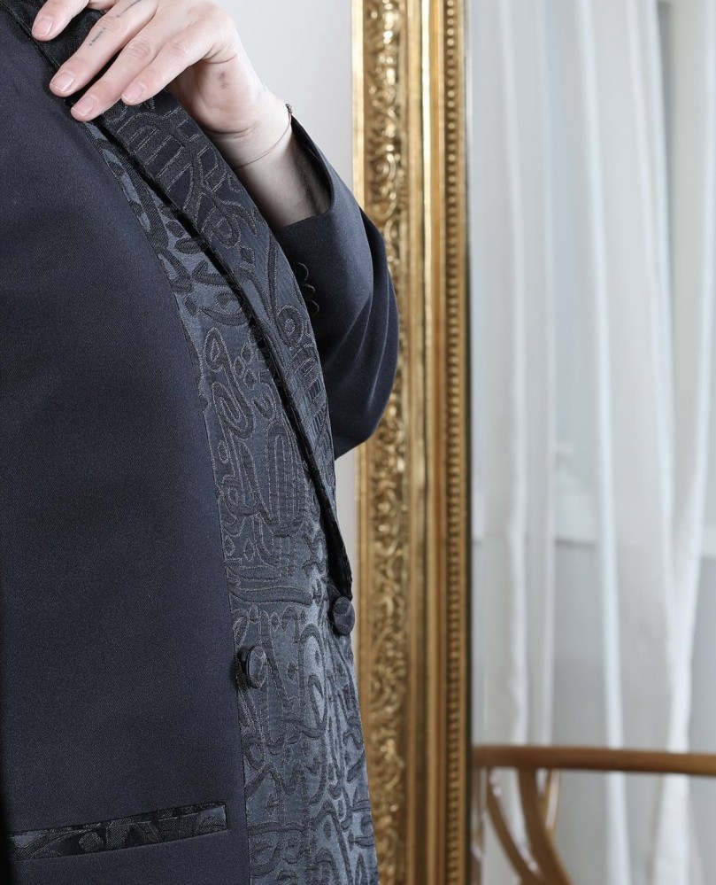 Black unique blazer Abaya