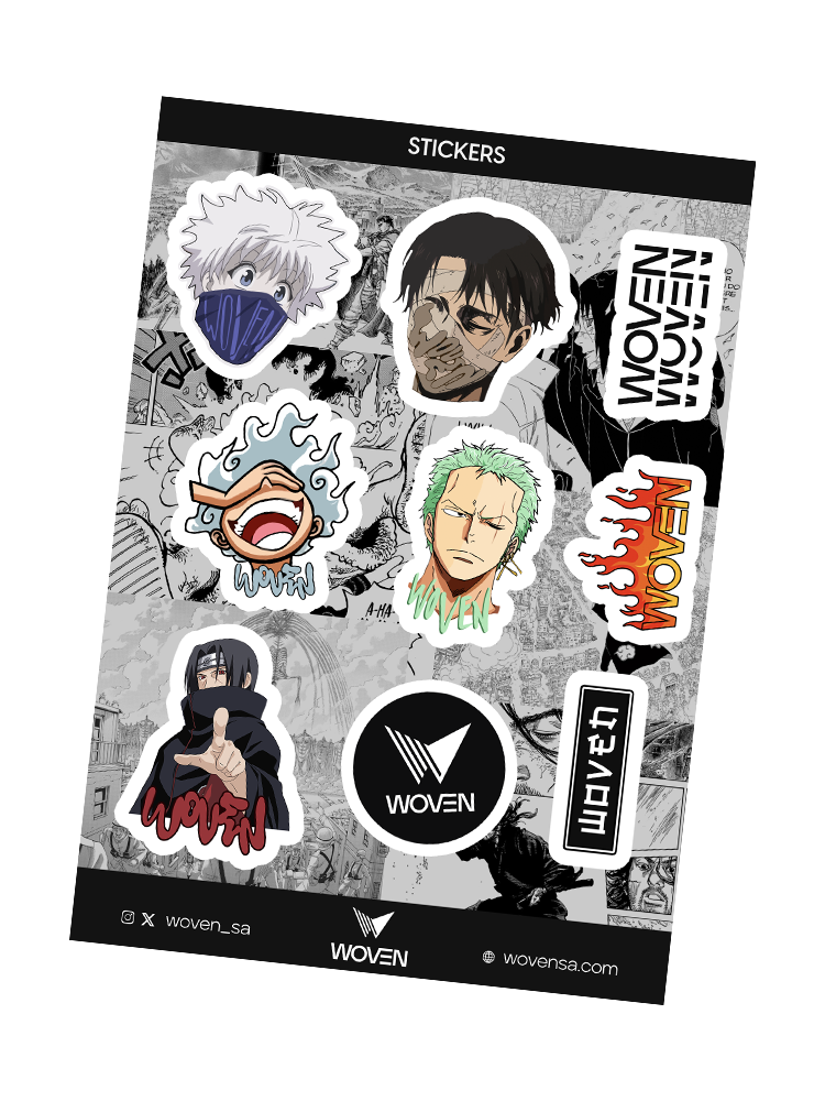 Woven 03 Stickers