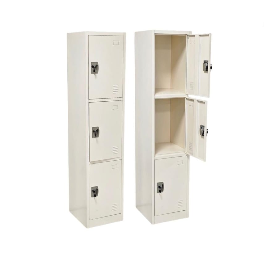 خزانة حديد ثلاثية الأبواب Locker معدني بثلاث وحدات