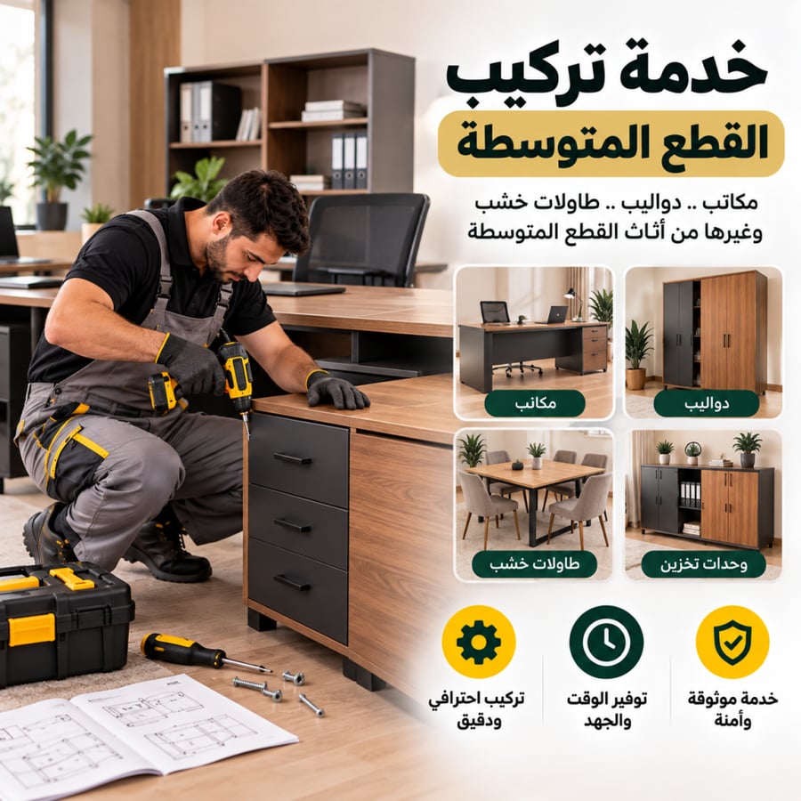 خدمة تركيب القطع المتوسطة