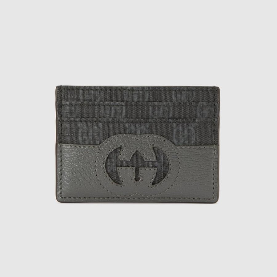 كارد هولدر Gucci - رمادي