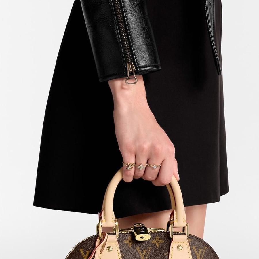 مجموعة خواتم  LV - ذهبي