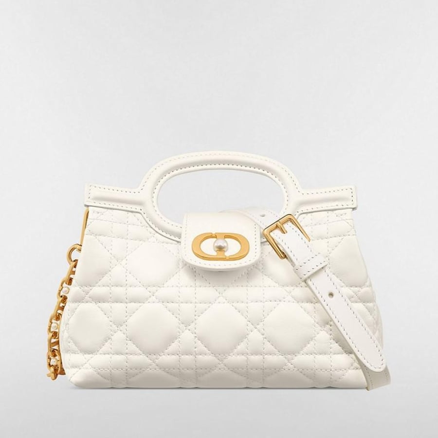 حقيبة Dior Jolie Top Handle ميني - بيج لاتيه