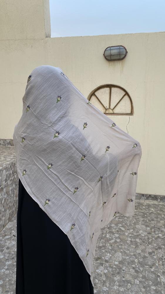 طرحه لينن مطرزة