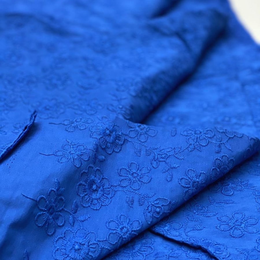 Rough cotton "Rakama" - blue