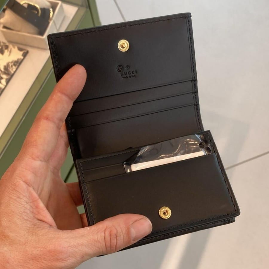 محفظه قوتشي | Gucci black wallet