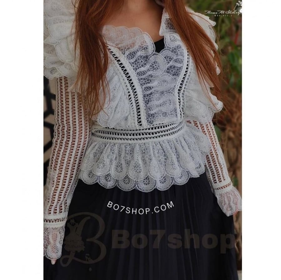 توب  ابيض جوبير blouse24