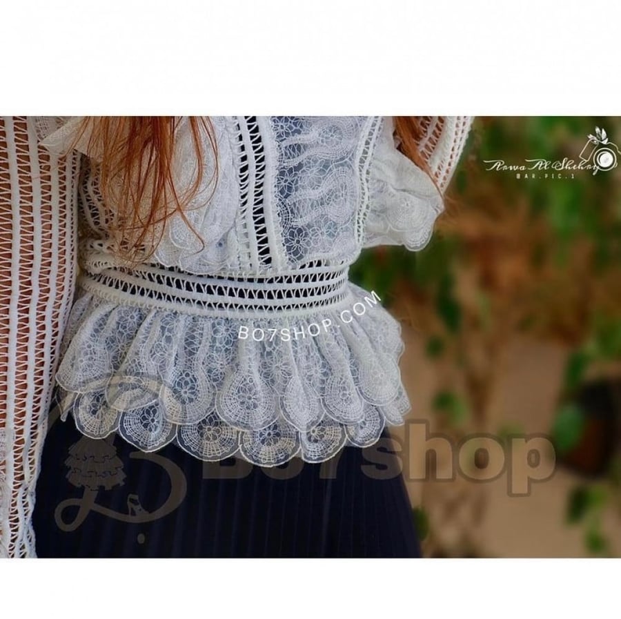توب  ابيض جوبير blouse24