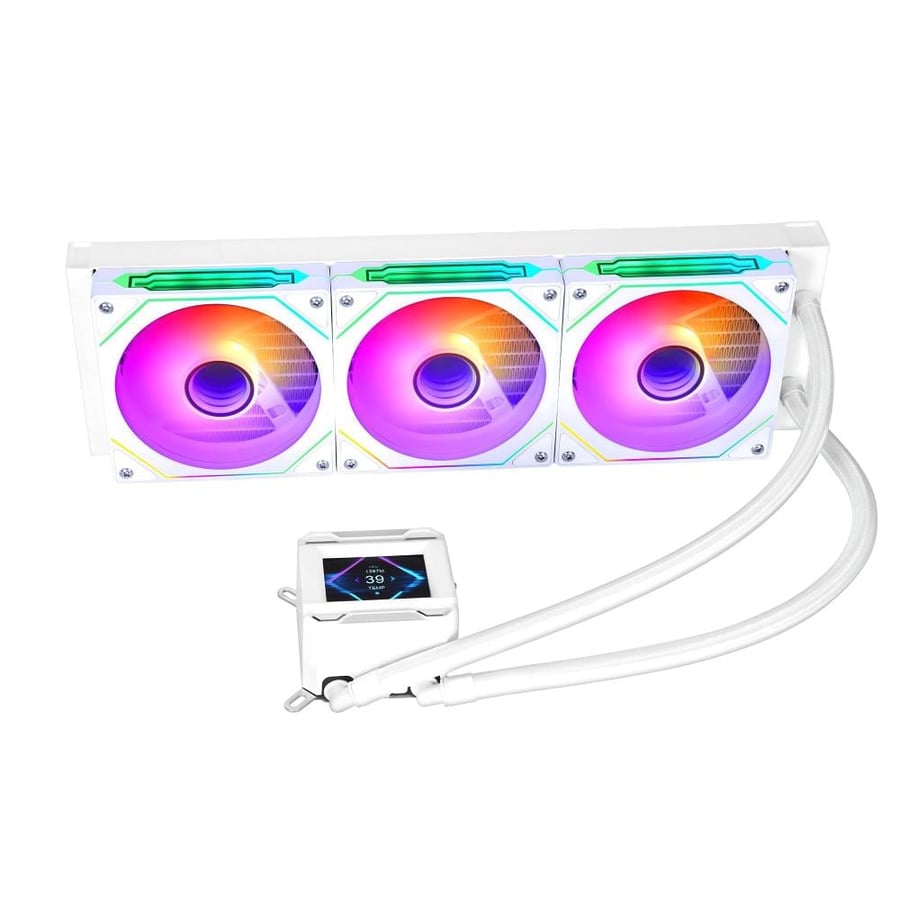 مبرد مائي Thermo T360 ARGB LCD - أبيض