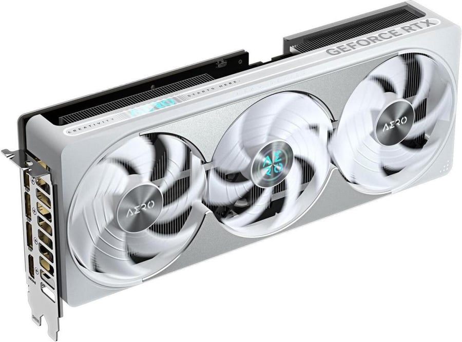 كرت شاشة GIGABYTE GeForce RTX 5080 AERO OC SFF 16GB GDDR7 - أبيض