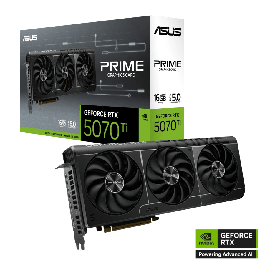 كرت شاشة ASUS GeForce RTX 5070 Ti PRIME OC 16GB GDDR7