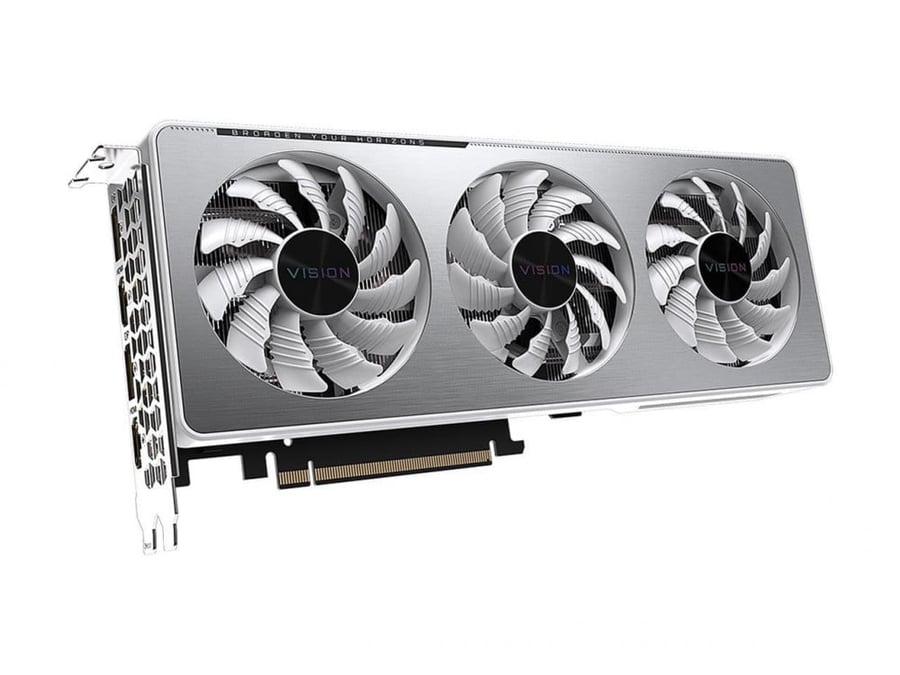 كرت شاشة GIGABYTE GeForce RTX 3060 Ti Vision OC 8GB GDDR6 - أبيض