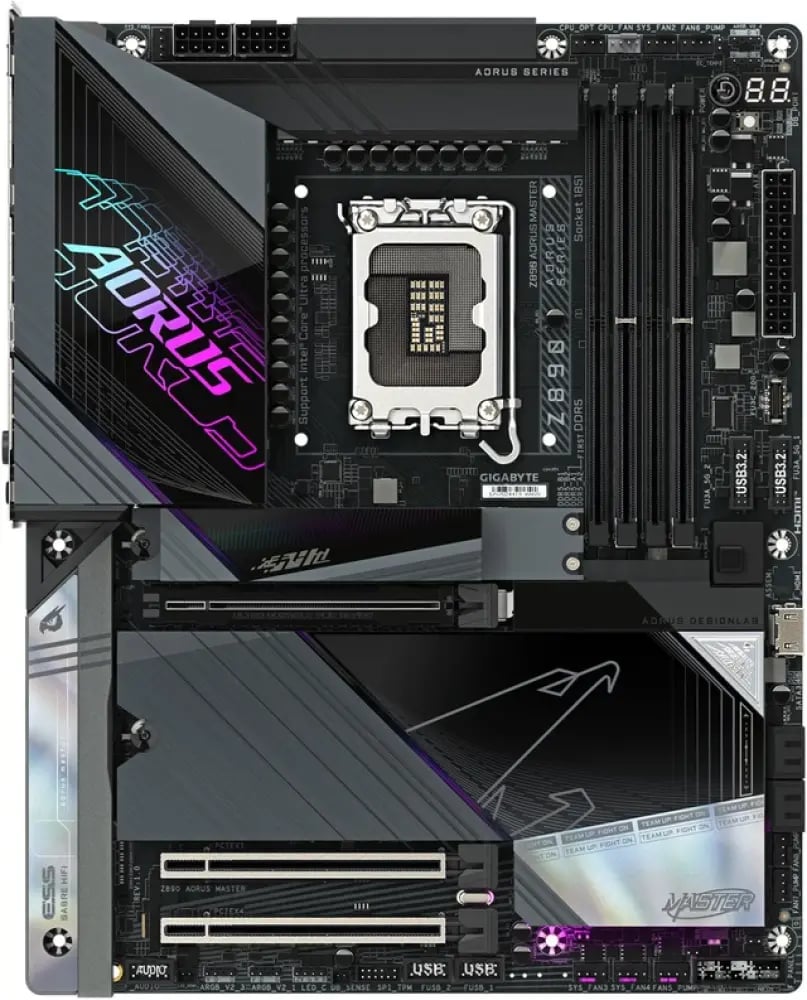 لوحة أم GIGABYTE Z890 AORUS MASTER LGA1851 DDR5 ATX Wi-Fi 7